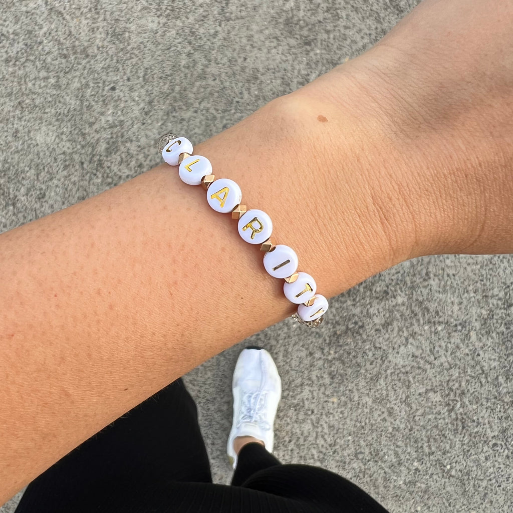 Clear 2025 circle bracelets