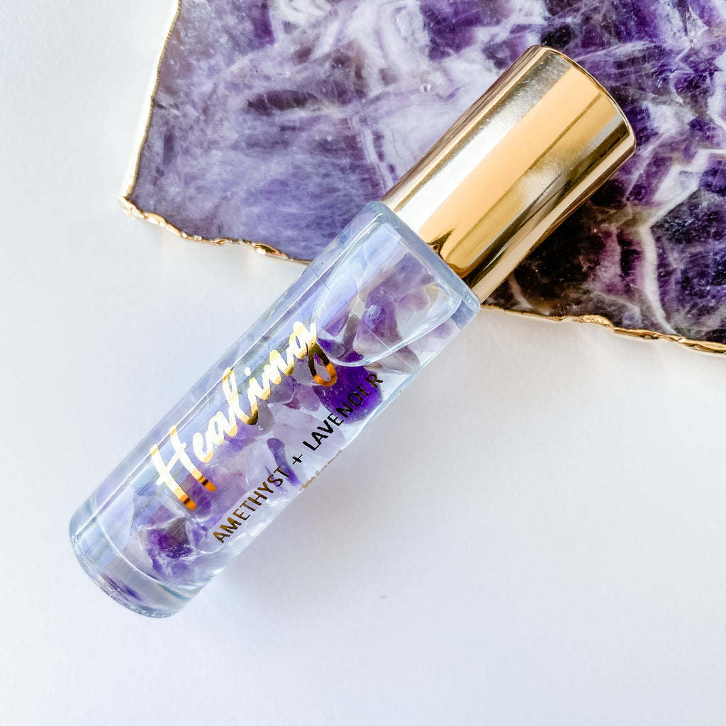 Amethyst Crystal Aromatherapy roll on